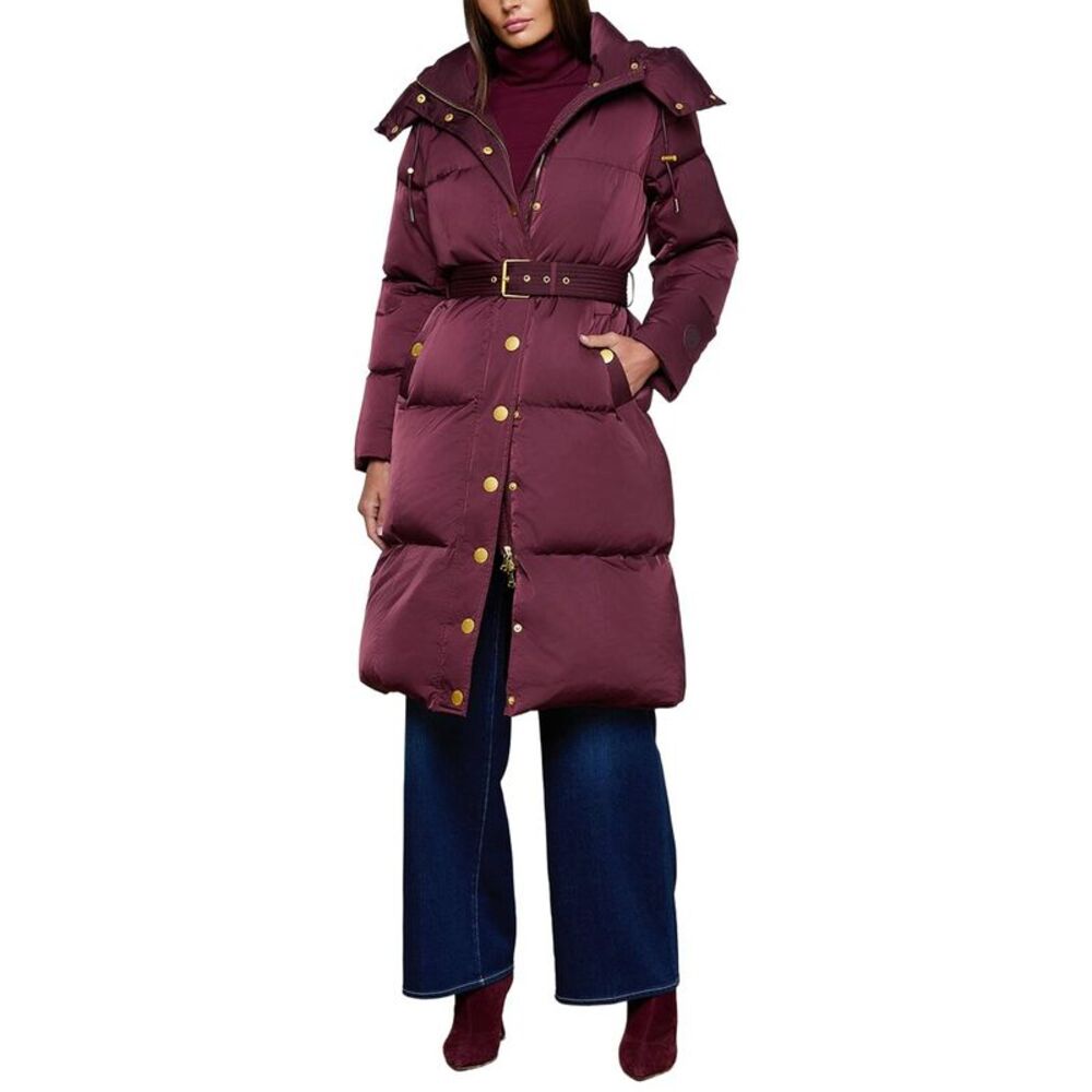 L’Agence Womens Bryson Snap Maxi Puffer Coat